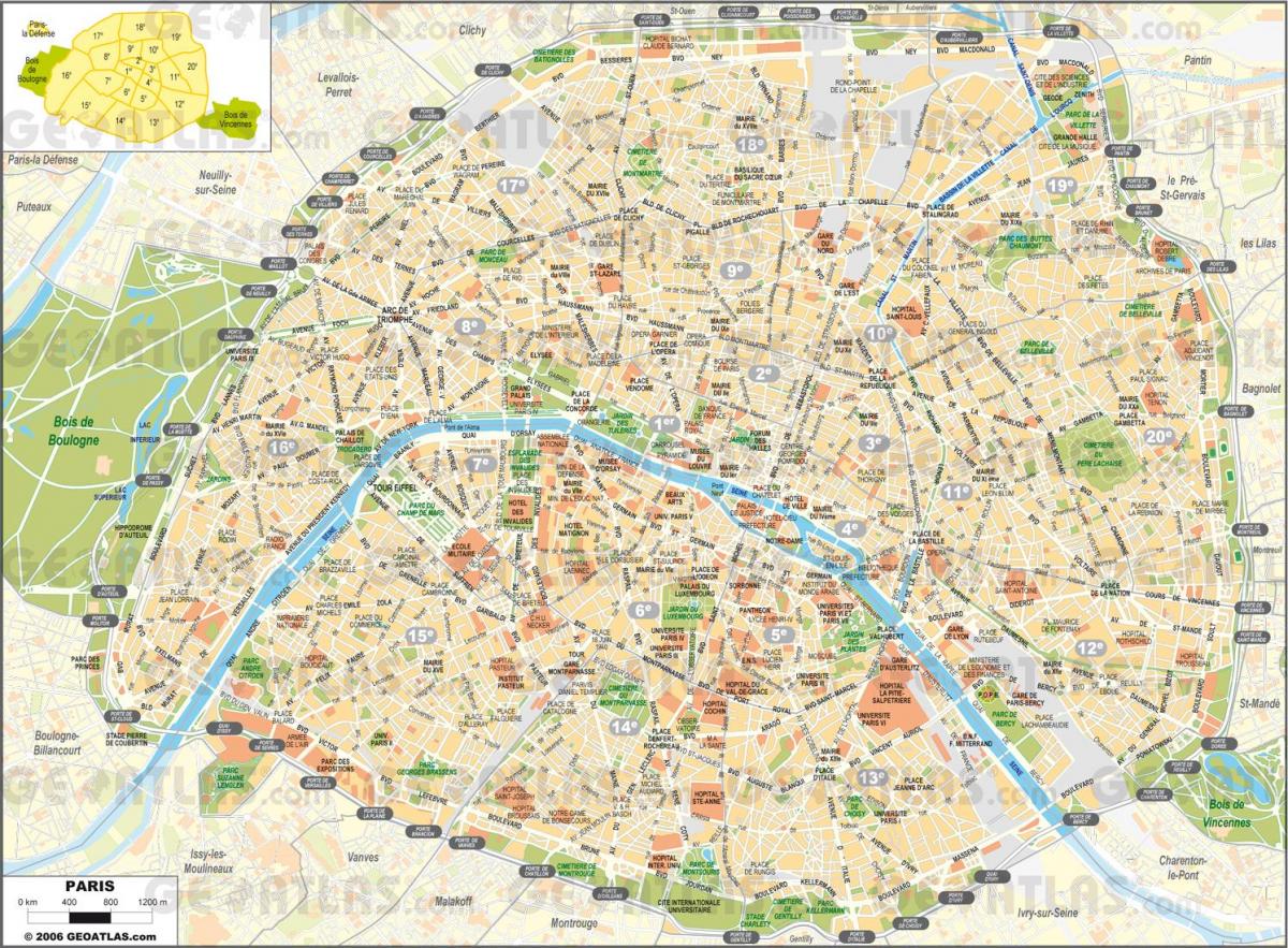 Карта на Париз