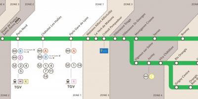 Карта на RER D