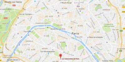 Карта на Катакомби во Париз
