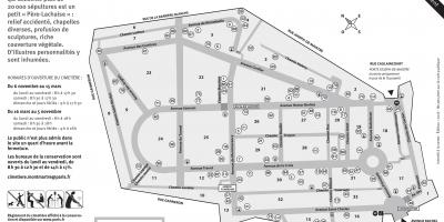 Карта на Монмартр Гробишта