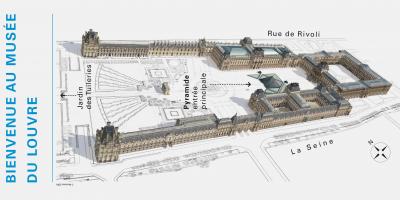 Карта на Музејот Лувр
