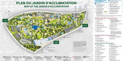 Карта на Jardin d'Acclimatation