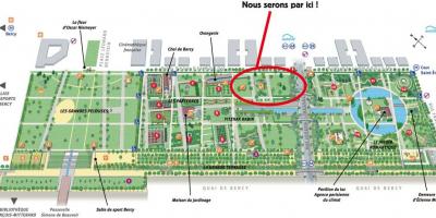 Карта на Parc де Bercy