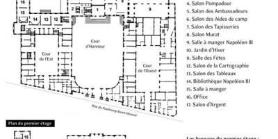 Карта на Élysée Палата
