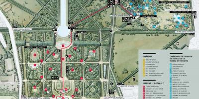 Карта на Градини на Versailles