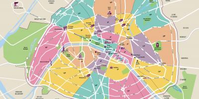 Карта на Париз intramural