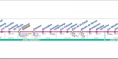 Карта на Париз Tramway T2