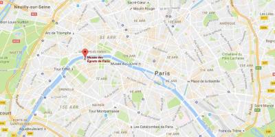 Карта на Париз канализација