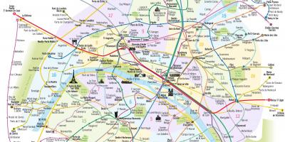 Карта на Париз метрото