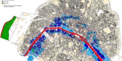 Карта на Париз поплави