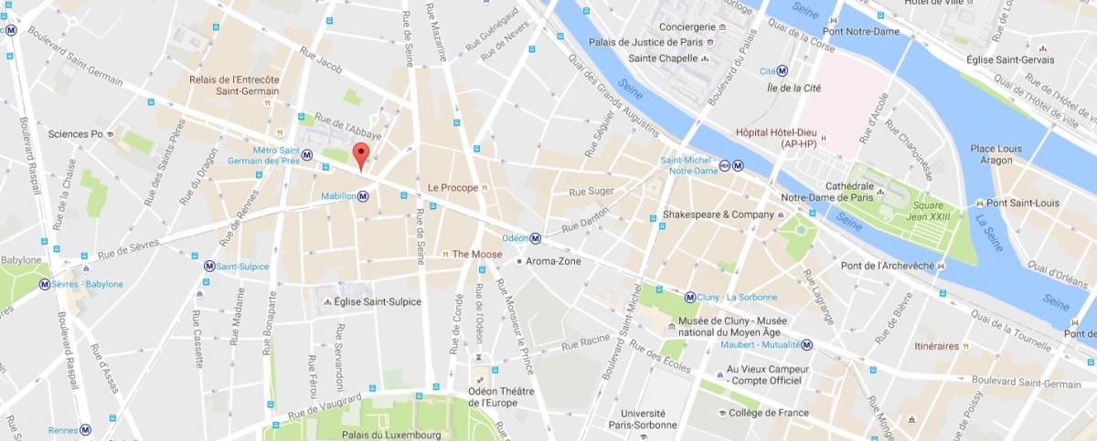 Карта на Булевар Saint-Germain