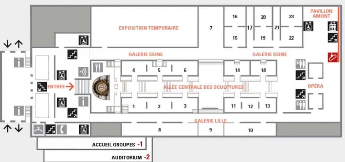 Карта на Musée d'Orsay