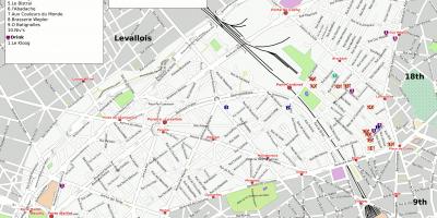 Карта на 17-ти arrondissement на Париз
