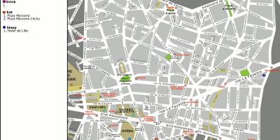 Карта на 9 arrondissement на Париз