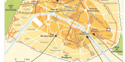 Карта на Haussmann Париз