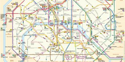 Карта на RATP автобус
