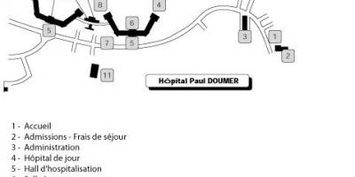 Карта на Павле Doumer болница