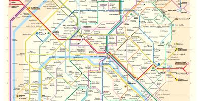 Карта на Париз метро