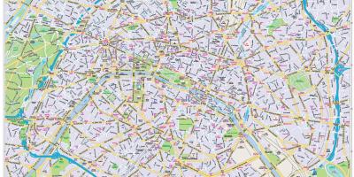 Карта на центарот на градот Париз