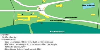 Карта на Сан Salvadour болница