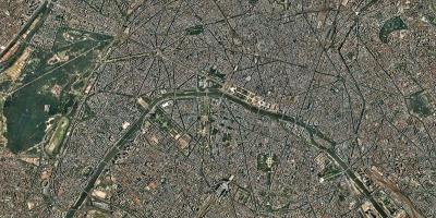 Карта на сателитски Париз